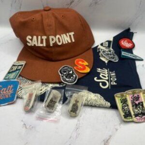 Salt Point Merch Bundle Hat Bandana Pins Patches Cocktail Brand California
